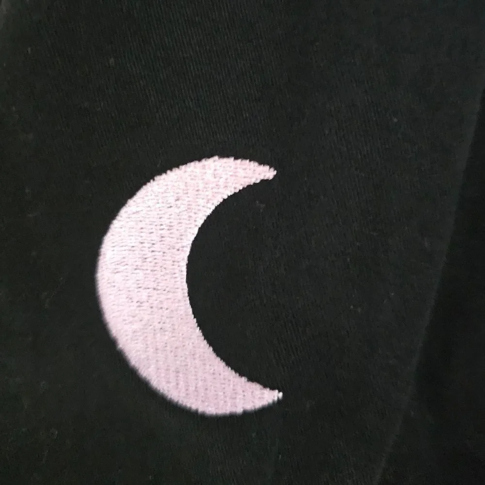 Sugar Thrillz Dolls Kill Wicca-dly Good Mini Skirt L Black Moon Pentagram